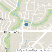 Map location of 9801 Royal Ln #202, Dallas TX 75231