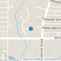 Map location of 10846 Crooked Creek Court, Dallas, TX 75229