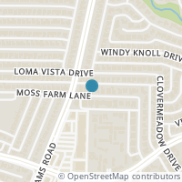 Map location of 9309 Moss Farm Lane, Dallas, TX 75243