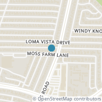 Map location of 9243 Moss Farm Lane, Dallas, TX 75243