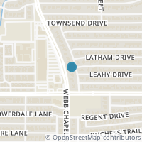 Map location of 10829 Damon Lane, Dallas, TX 75229