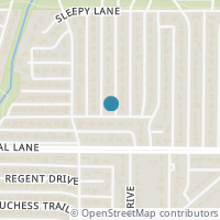 Map location of 10910 Candlelight Lane, Dallas, TX 75229