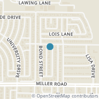 Map location of 3809 Lofland Lane, Rowlett, TX 75088