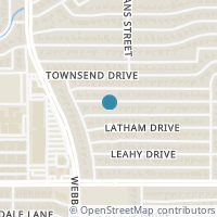 Map location of 3232 Dothan Lane, Dallas, TX 75229