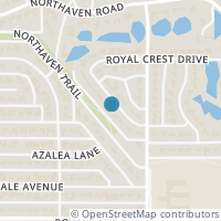 Map location of 11041 Lawnhaven Road, Dallas, TX 75230