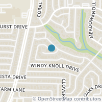 Map location of 8715 Rocky Cove Circle, Dallas, TX 75243
