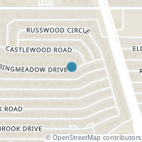 Map location of 5428 Meadow Crest Drive, Dallas, TX 75229