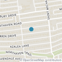 Map location of 7131 Currin Drive, Dallas, TX 75230