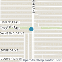Map location of 3665 Townsend Drive, Dallas, TX 75229
