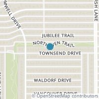 Map location of 3541 Townsend Drive, Dallas, TX 75229
