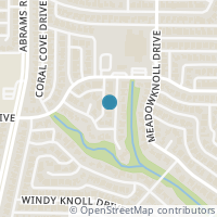 Map location of 9111 Branch Hollow Dr, Dallas TX 75243
