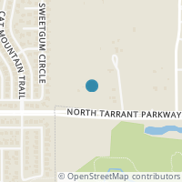 Map location of 1400 Wilson Lane, Keller, TX 76248