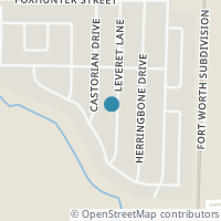 Map location of 9213 Leveret Ln, Fort Worth TX 76131
