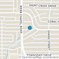Map location of 11244 Webb Chapel Court, Dallas, TX 75229