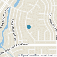 Map location of 1517 Highland Oaks Drive, Keller, TX 76248