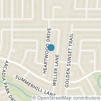 Map location of 9028 Heartwood Drive, Fort Worth, TX 76244