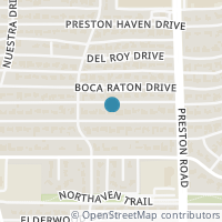 Map location of 5831 Meadowcrest Drive, Dallas, TX 75230