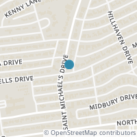 Map location of 11410 Saint Michaels Dr, Dallas TX 75230