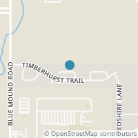 Map location of 1021 Briarbush Court, Fort Worth, TX 76137
