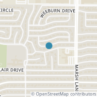 Map location of 3640 Pallos Verdas Drive, Dallas, TX 75229