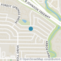 Map location of 9551 Millridge Drive, Dallas, TX 75243