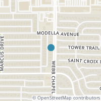 Map location of 11503 Webb Chapel Rd, Dallas TX 75229
