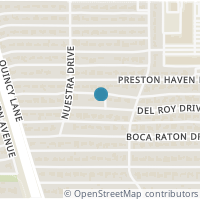 Map location of 5637 Del Roy Drive, Dallas, TX 75230