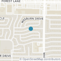 Map location of 3641 Coral Gables Drive, Dallas, TX 75229