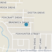 Map location of 412 Crown Oaks Drive, Fort Worth, TX 76131