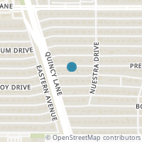 Map location of 5528 Preston Haven Drive, Dallas, TX 75230