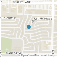 Map location of 3516 Midpines Drive, Dallas, TX 75229