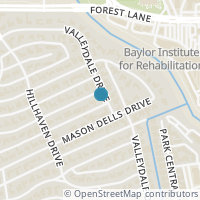 Map location of 7556 Baxtershire Dr, Dallas TX 75230