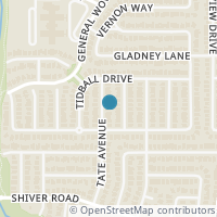Map location of 9116 Tate Avenue, Fort Worth, TX 76244