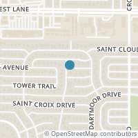 Map location of 11648 Coral Hills Court, Dallas, TX 75229