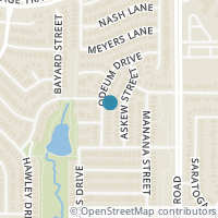 Map location of 9132 Odeum Dr, Fort Worth TX 76244