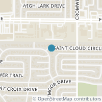 Map location of 11607 Coral Hills Drive, Dallas, TX 75229