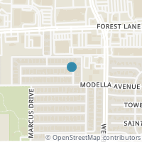 Map location of 3028 Allister St, Dallas TX 75229