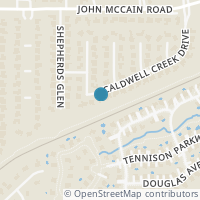 Map location of 1303 Caldwell Creek Drive, Colleyville, TX 76034