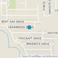 Map location of 537 Cranbrook Drive, Fort Worth, TX 76131