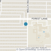 Map location of 11717 Welch Road, Dallas, TX 75229