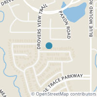 Map location of 617 Bareback Ln, Fort Worth TX 76131