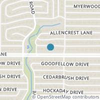 Map location of 4024 Mendenhall Drive, Dallas, TX 75244