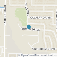 Map location of 2200 Loreto Drive, Fort Worth, TX 76177