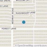 Map location of 4249 Mendenhall Drive, Dallas, TX 75244