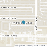 Map location of 3610 Parkridge Dr #118, Dallas TX 75234