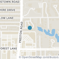 Map location of 11946 Tavel Circle, Dallas, TX 75230
