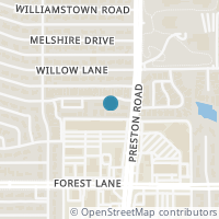 Map location of 5950 Lindenshire Ln #301, Dallas TX 75230