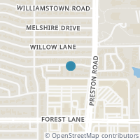 Map location of 5950 Lindenshire Lane #302, Dallas, TX 75230