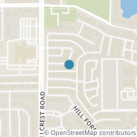 Map location of 6920 Oak Manor Drive, Dallas, TX 75230