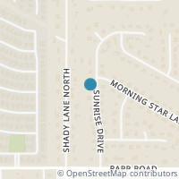 Map location of 1124 Sunrise Drive, Keller, TX 76248